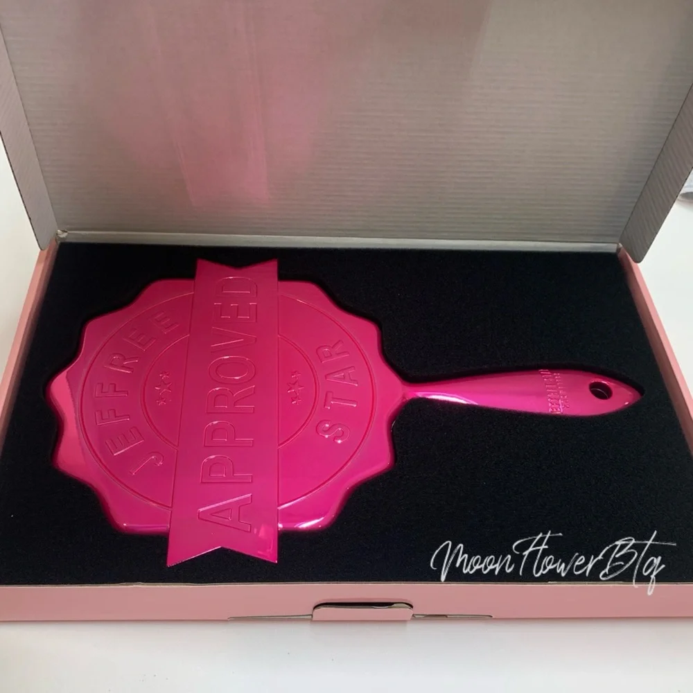 Jeffree Star 2020 Valentine’s Hot Pink Chrome Approved Hand Mirror